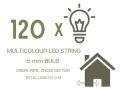 LED-ljusslinga GRÖN MULTI-120 TD